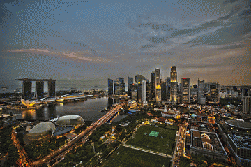 Singapore skyline, From ImagesAttr