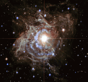 Hubble Watches Super Star Create Holiday Light Show, From ImagesAttr