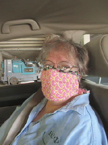 Ms Hollie made bandana masks, From FlickrPhotos