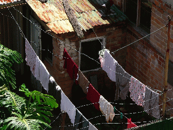 Urban clothes line, From CreativeCommonsPhoto
