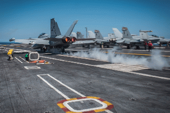 An EA-18G Growler launches from USS Theodore Roosevelt., From CreativeCommonsPhoto