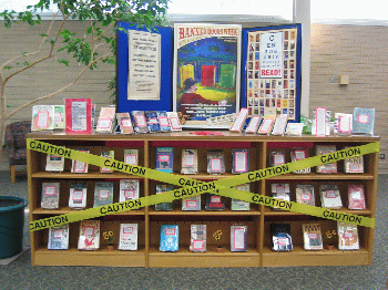 Banned Books Display, Lansing, Ill., From MyPhotos