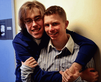 Tyler Watkins, left,  and Bradley Manning