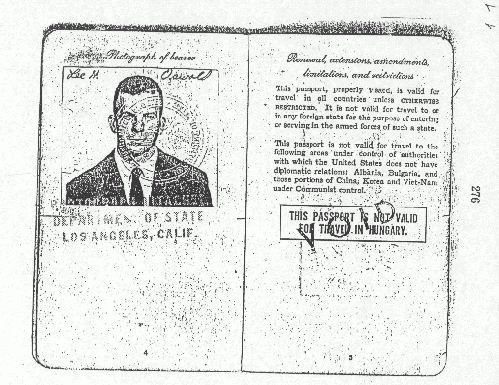 Lee Harvey Oswald's 1959 passport, From ImagesAttr