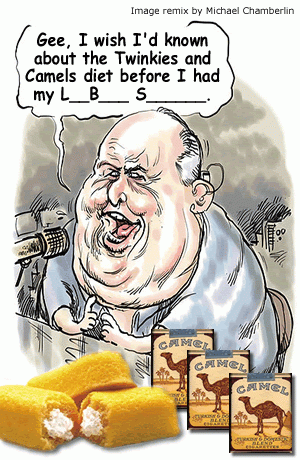 Rush Limbaugh cartoon, From ImagesAttr