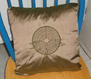 Silk Labyrinth  Pillows by Trish Schmiedl