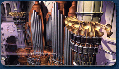 Cathedral evironment for Mussorgsky's 
