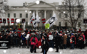 Veterans take a moral stand at the White House fence