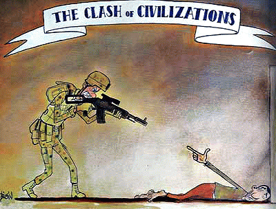 Turkish cartoonist Mustafa Bilgin's take on The Clash Of Civilizations