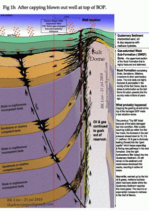 Gulf of Mexico drilled seafloor cross-section, From ImagesAttr