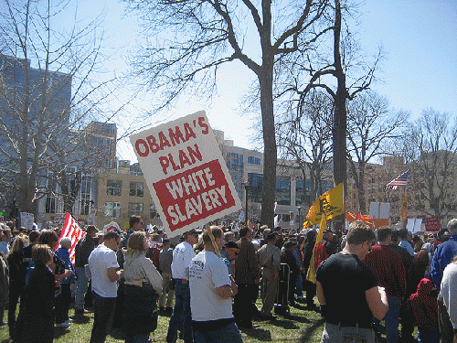 It's not just the sign. It's also that no one seems to mind