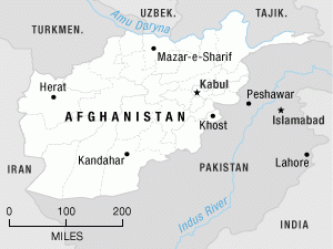 Map of Afghanistan