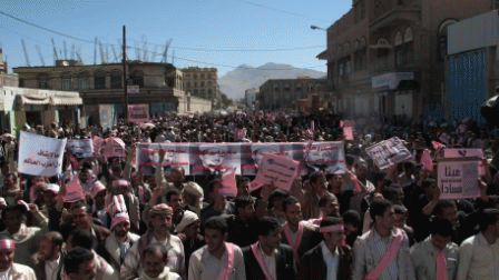 The Yemeni Islah party led protests last Thursday in Sana'a, From ImagesAttr