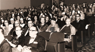 Colley Theater moviegoers in the 1930's. (Note the nuns!)