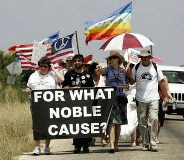 Sheehan March for Peace Crawford, TX August 6, 2006, From ImagesAttr