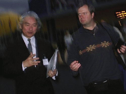 The author and Prof. Michio Kaku