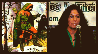 Robin Hood and Cheri Honkala