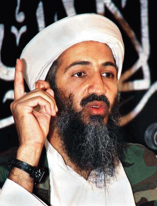 bin Laden speaking