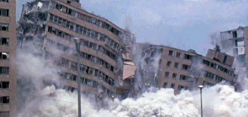 Pruitt-Igoe demoltion, 1975