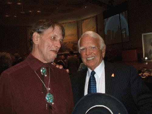 Watermelon Slim with a friend, former Oklahoma Governor George Nigh, From ImagesAttr