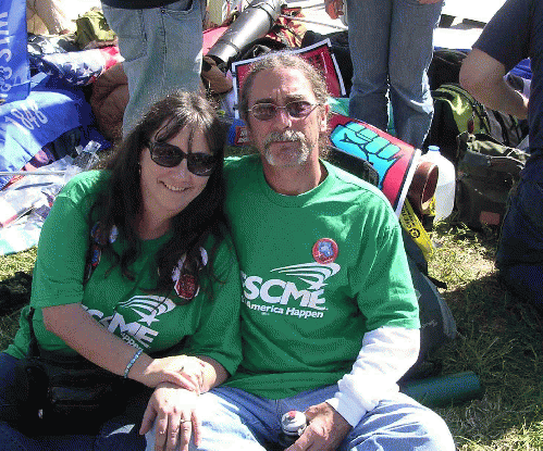 Washington occupiers Chris and Jerry McDonough from Madison