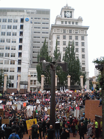 Sympathetic OWS Demonstration in Portland, OR, From ImagesAttr