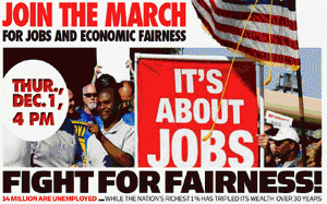 March for Jobs - Dec 1 - NYC Poster, From ImagesAttr