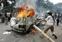 students burn vehicles, From ImagesAttr