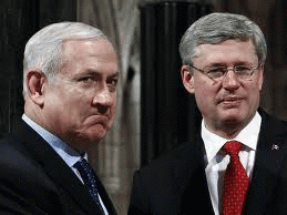 Netanyahu and Harper in Canada