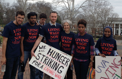 Living Wage at UVA on Hunger Strike, From ImagesAttr