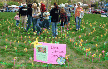 Pinwheel Labyrinth for WLD by Debi Kermeen.