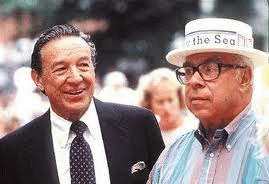 Mike Wallace and Art Buchwald on Martha's Vineyard, From ImagesAttr