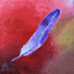 Ma'at's Feather, oil on canvas, From ImagesAttr