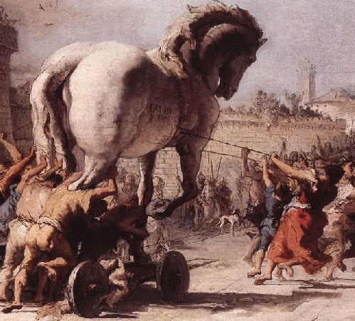 Tiepolo's The Procession of the Trojan Horse, From ImagesAttr