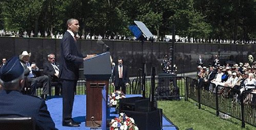 President Obama at The Wall