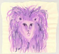 Leo, watercolor on paper, From ImagesAttr