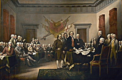 Signing the Declaration of Independence