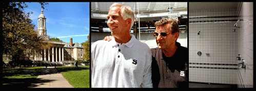 The Penn State campus, Jerry Sandusky and Joe Paterno before the fall