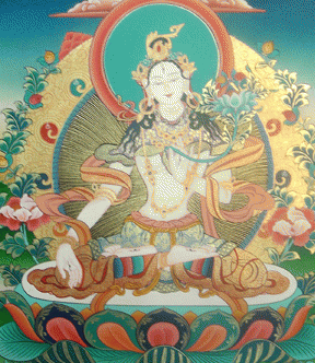 White Tara poster from nepalscraft.com