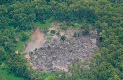 Sinkhole, Aug 6. LEAN via SouthWings flight