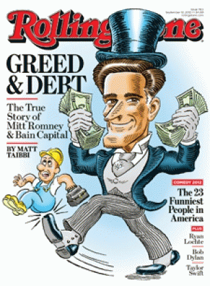 Mitt Romney, Greed and Debt, From ImagesAttr