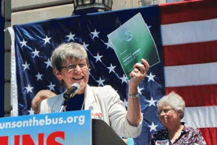 Leading the Nuns On The Bus Tour