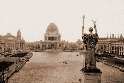 World's Columbian Exposition, Court and Grand Basin. Chicago, 1893.