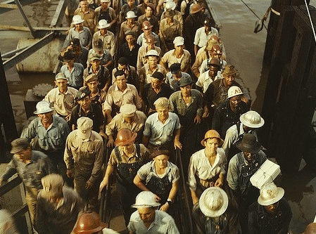 Shipyard Workers, Beaumont, Texas, 1943