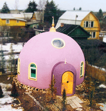 Monolithic Dome home in Moscow, Russia.