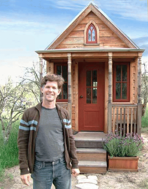 Jay Shafer and his 89 sq. ft home, the 