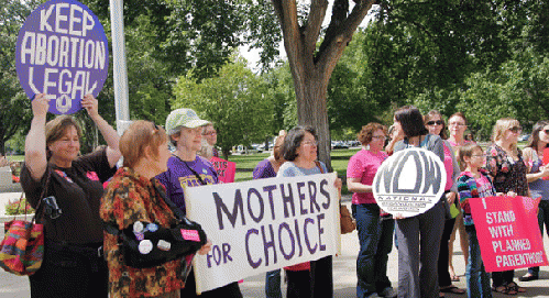 Democrats are as firmly in support of abortion rights as the GOP is in opposition. | AP Photo, From ImagesAttr