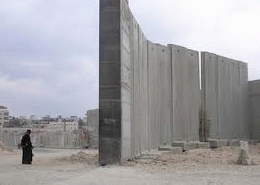 Walls separate us, as this wall on the West Bank separates Palestine