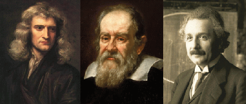 Newton, Galileo and Einstein: Three major paradigm revolutionaries, From ImagesAttr