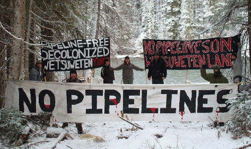 British Columbia protests tar sands oil